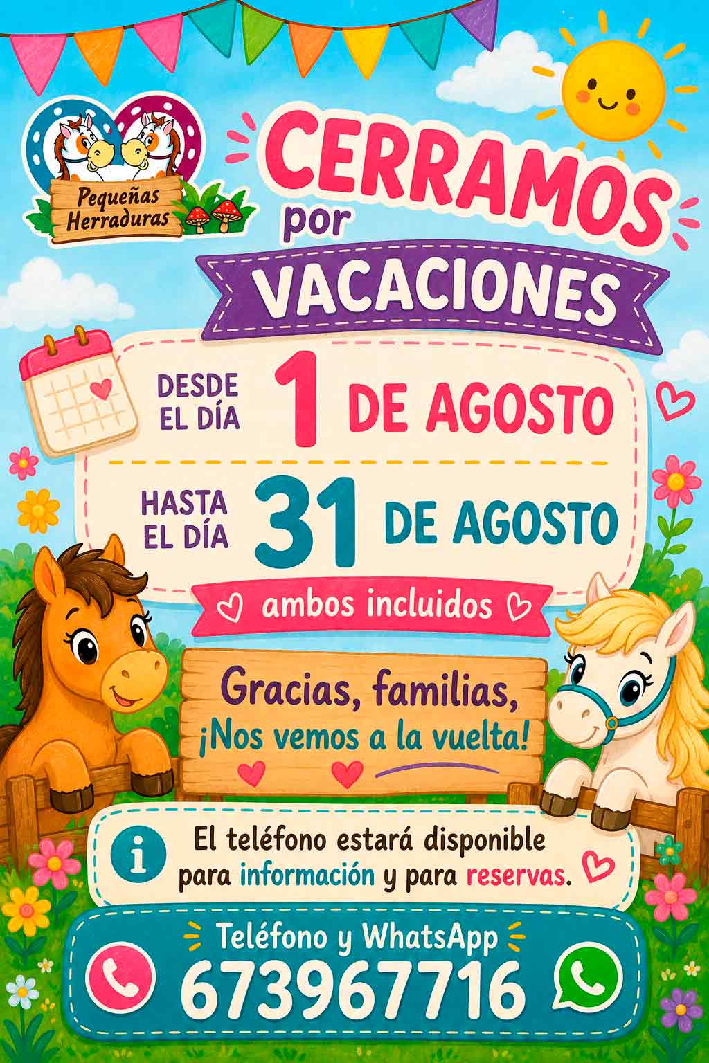 Vacaciones de Verano 2026